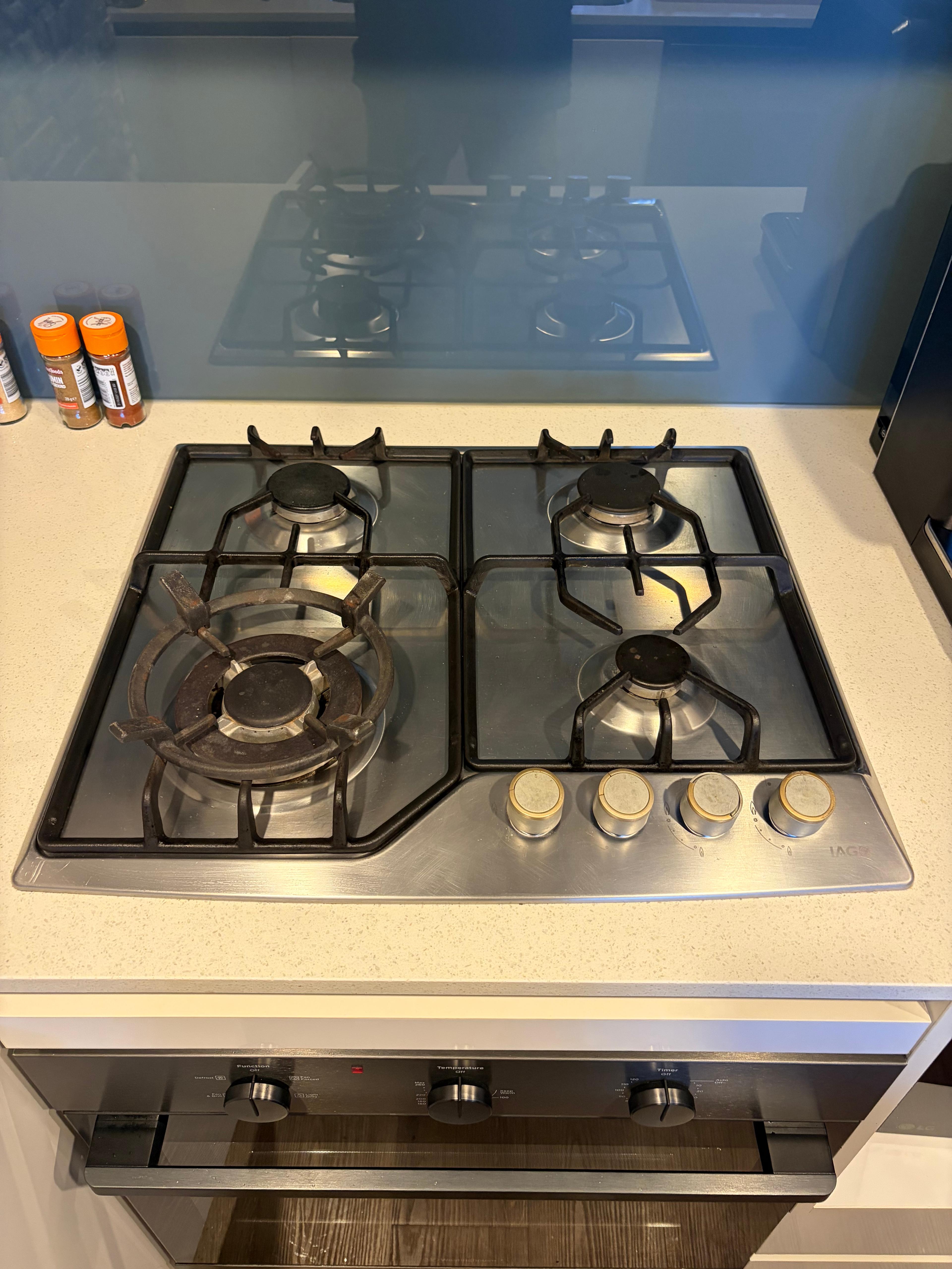 Gas Cooktop Replacement, (Before), in Robina, (Gas Fitting), Hills Plumbing & Gas, Gold Coast Gas Cooktop Replacement, Before, Gas Fitting, Robina, Gold Coast, Hills Plumbing & Gas