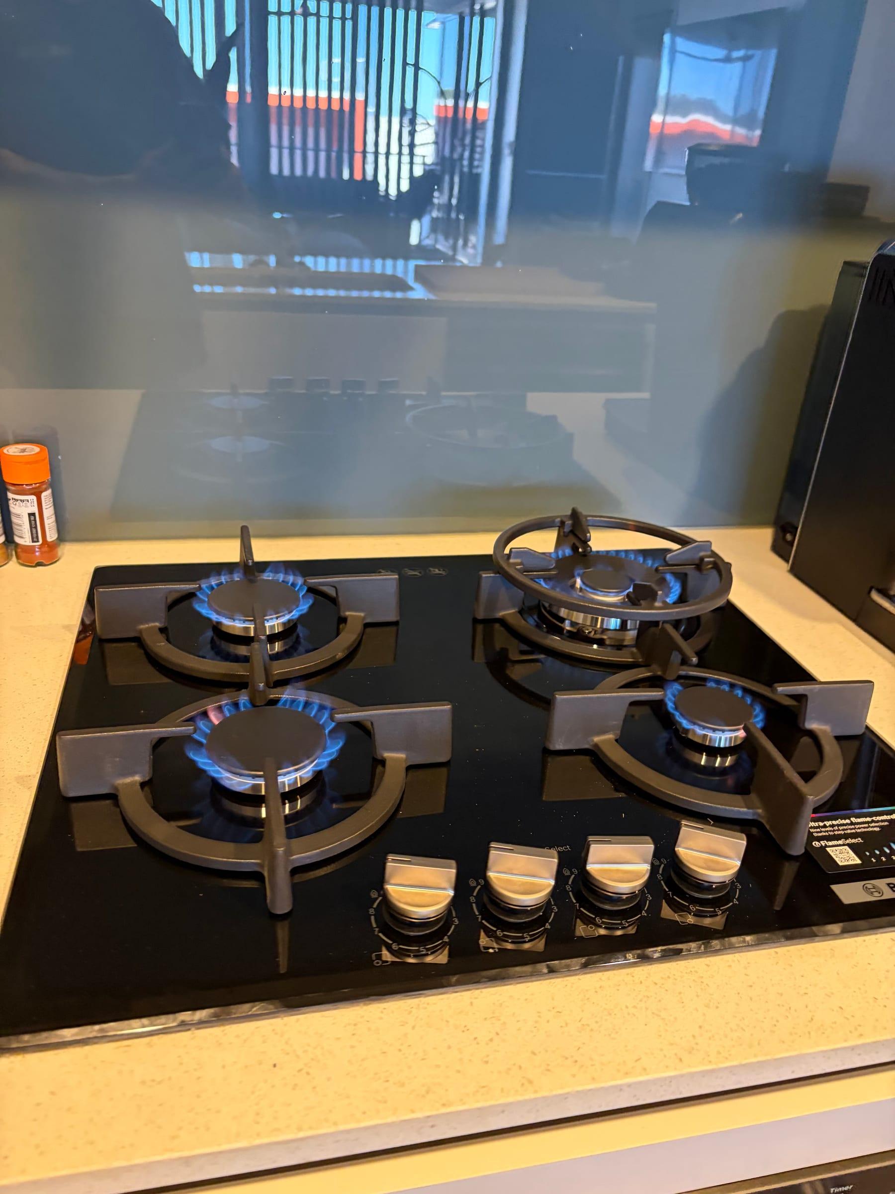 Gas Cooktop Replacement, (After), in Robina, (Gas Fitting), Hills Plumbing & Gas, Gold Coast Gas Cooktop Replacement, After, Gas Fitting, Robina, Gold Coast, Hills Plumbing & Gas